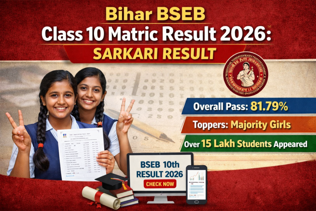 Sarkari Result 2026: Bihar Board 10th Result, Latest Updates & How to Check Online