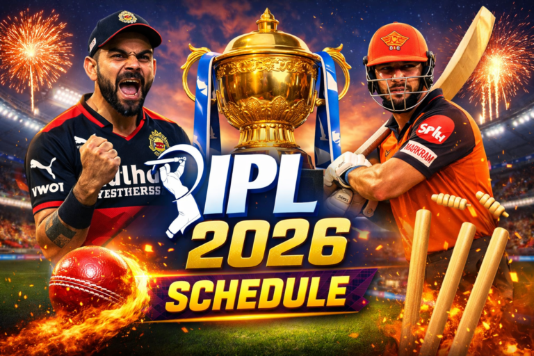IPL 2026 Schedule Out Now 🔥 Full Match List, Dates & Big Matches Revealed