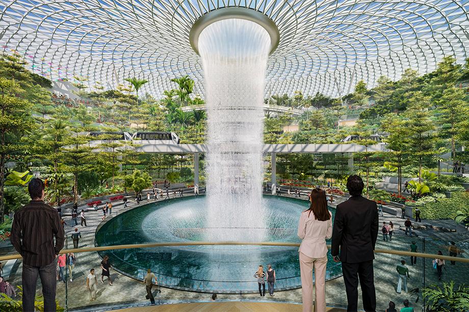 Gawk at Jewel Changi Airport Rain Vortex